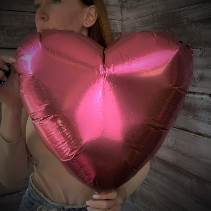 Шар фольга "Розовое сердце" - купить цветы в Ялте