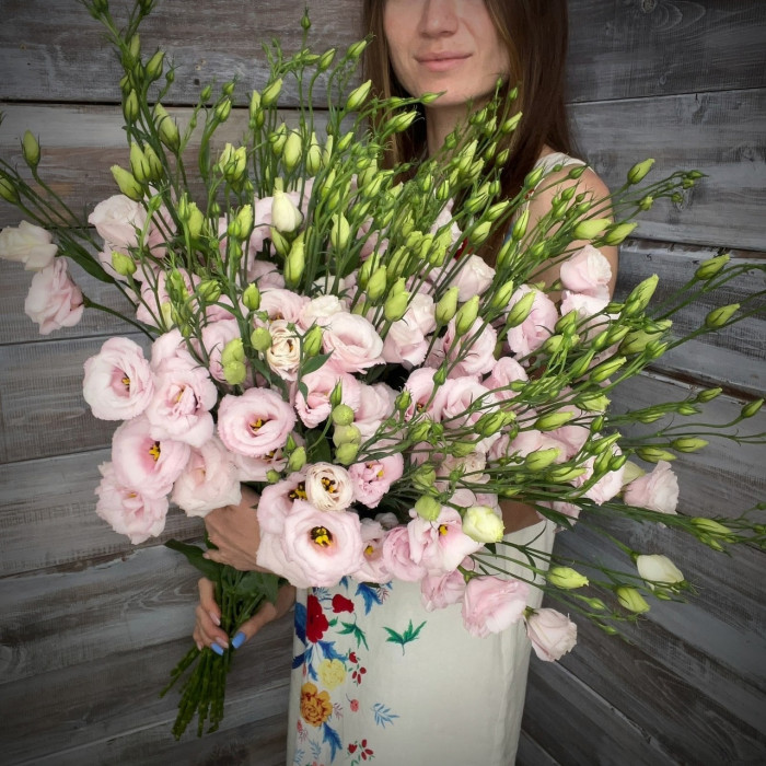 Эустома нежно-розовая - доставка цветов Ялта 