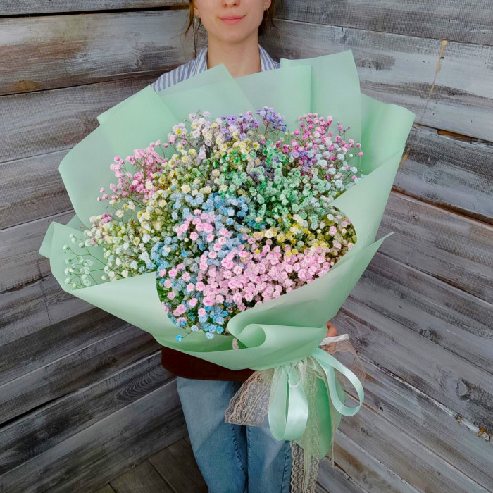 Радужный букет - цветы с доставкой Ялта